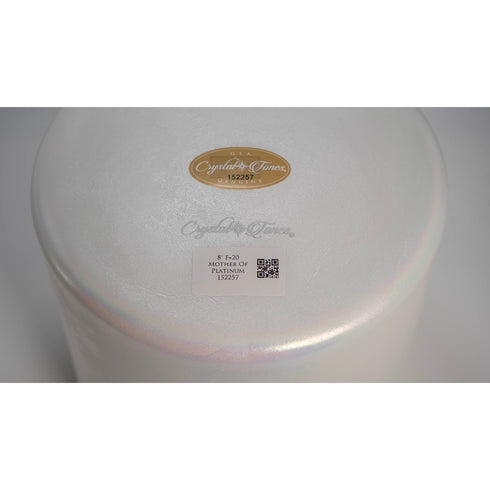 8" F+20 Mother of Platinum Alchemy™ Crystal Tones® Quartz Singing Bowl